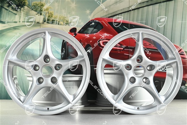 18" Felgensatz Carrera, 8J x 18 ET50 + 10J x 18 ET65