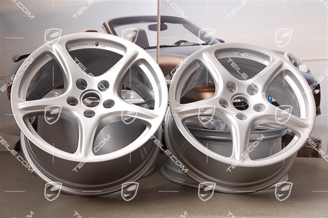 19-inch Carrera Classic wheel set, 8J x 19 ET57+ 9,5J x 19 ET46 19-inch Carrera Classic wheel set, 8J x 19 ET57+ 9,5J x 19 ET46