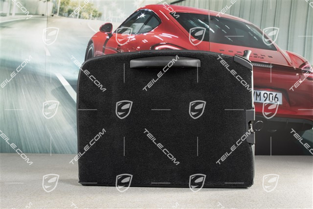 Back seat backrest, rear, leatherette, black, coupe, R