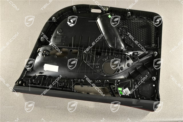 GTS, Vordertür verkleidung, Alcantara, Schwarz / Karminrot, Bose, L