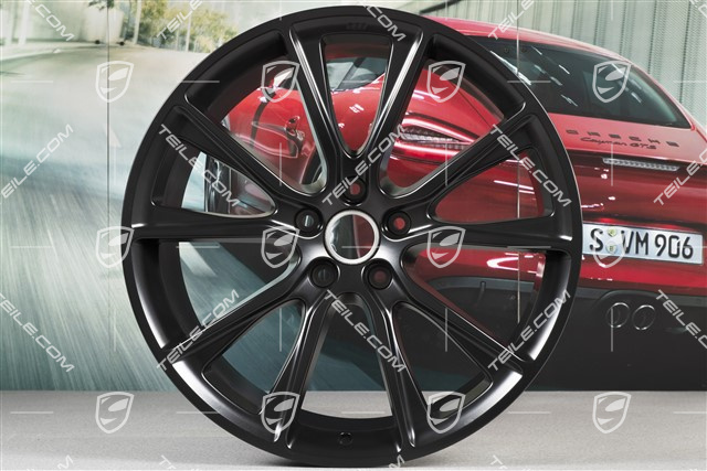 22" Komplet felg BBS, 10J x 22 ET48 + 11,5J x 22 ET61, czarny satynowy mat