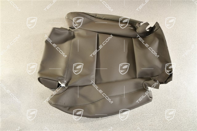 Sitzkissenbezug, Sportsitz, Leder, Achatgrau, L