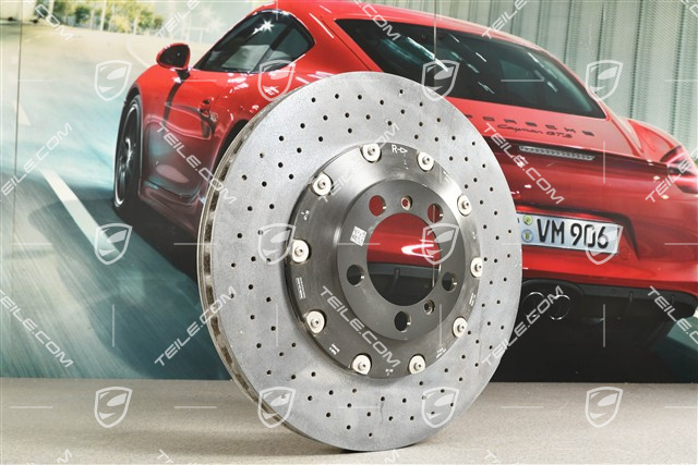 PCCB Ceramiczna tarcza hamulcowa, GT3/GT3RS/GT2RS, minimalnie uszkodzona, R