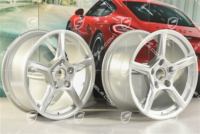 18-inch wheel rim set Boxster IV, 8J x 18 ET57 + 9,5J x 18 ET49
