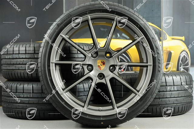 20-inch Spyder summer wheel set, rims 8,5J x 20 ET57 + 10,5J x 20 ET47, Pirelli summer tyres 235/35 ZR20 + 265/35 ZR20