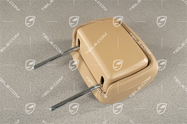 Kopfstütze, Leder, Luxor Beige