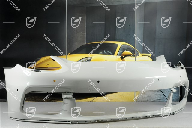 Front bumper, for headlight cleaning system