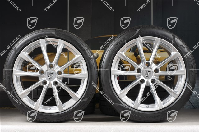 19" Boxster S Sommerräder Satz, Felgen 8J x 19 ET57 + 10J x 19 ET45, Pirelli P Zero Sommerreifen 235/40 R19 + 265/40 R19