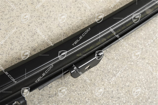 Moulding, Door channel, incl. sealing, rear, Matt black, R