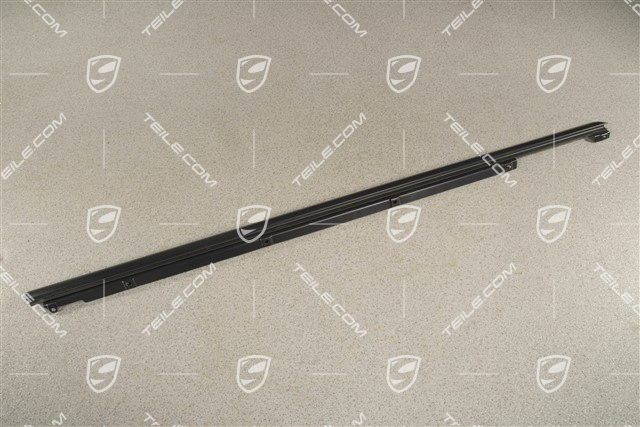 Moulding, Door channel, incl. sealing, front, Matt black, R