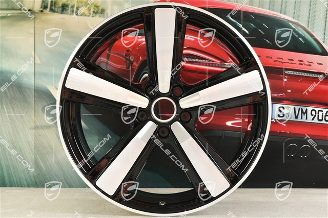 22" Felge Cayenne Exclusive Design Sport, 11,5J x 22 ET61, schwarz hochglanz