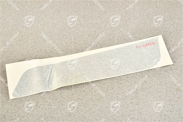 GT3 Dekorfolie / Dekorstreifen, Seitlich, Hinten, Schwarz, R