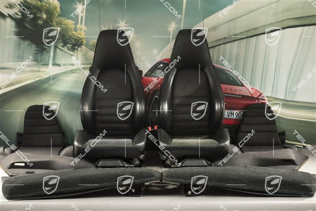 Tapicerki z napisem Porsche, fotele sportowe