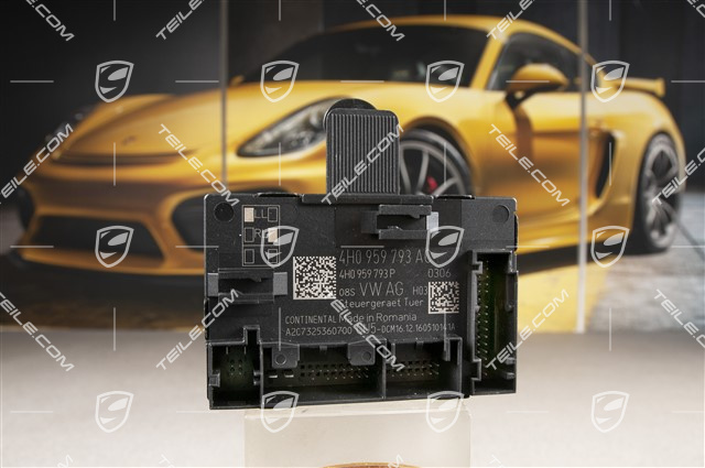 Control unit, door, driver's side