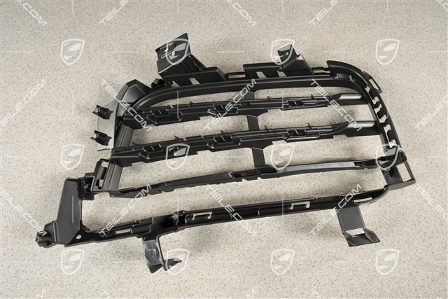 Front bumper, side ventilation grille, Black matte, R