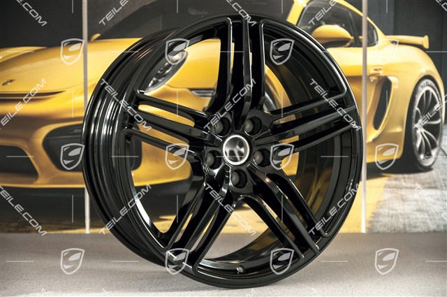 19" Felgensatz Macan Design, 8J x 19 ET21 + 9J x 19 ET21, Schwarz Hochglanz