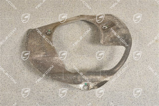 Front axle disc brake protective plate,  C2S / C4S / GTS, L