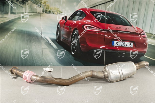 Exhaust pipe with front silencer, V6 Turbo 3,0L, R