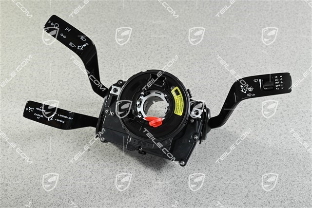 Steering column stalk switch, Cruise control / Heated / headlight cleaning system / w/o rear wiper / 3-spoke multifunction steering wheel