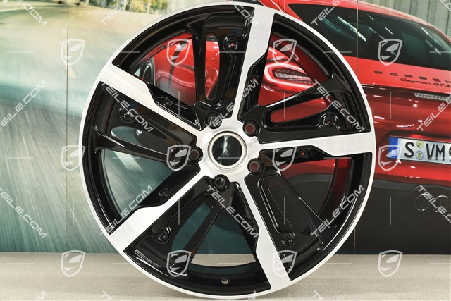 21-inch wheel rim Taycan Exclusive Design, 11,5J x 21 ET66, Carbon version (carbon aeroblades not included), rear, L