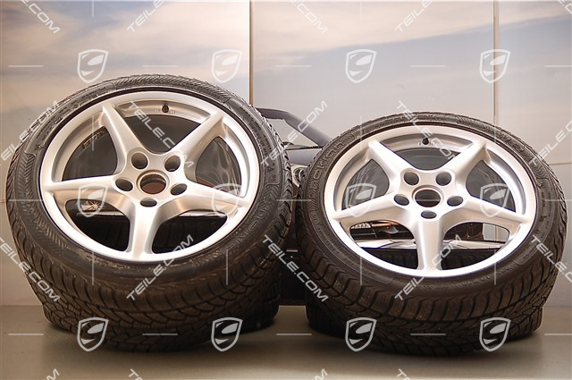 18" Winterräder Satz Carrera III, 8J x 18 ET 57 + 11J x 18 ET 51, C4/C4S