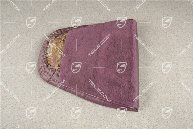 Back seat lower / cushion, Leatherette, Magenta, L