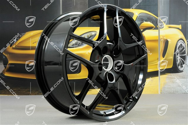 19" felga Carrera S II, 8J x 19 ET57, czarny połysk