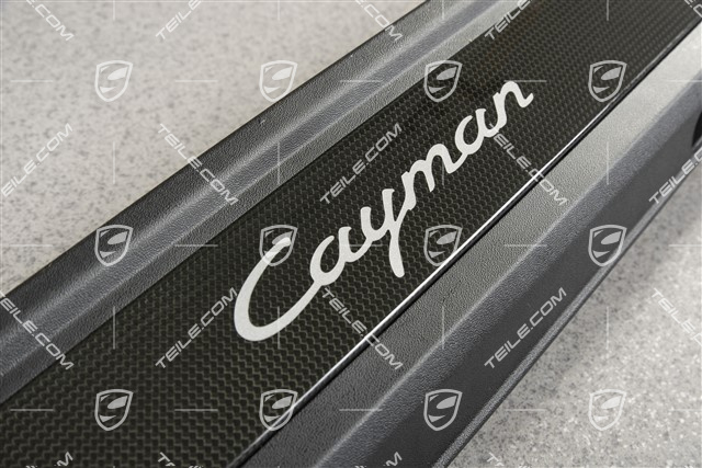 Blenden/Einstiegleisten, ohne Beleuchtung, Carbon, "Cayman", Satz, L+R