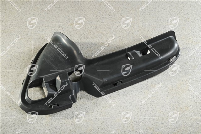 Air duct / guide / 4,8L Biturbo, Satin black, L