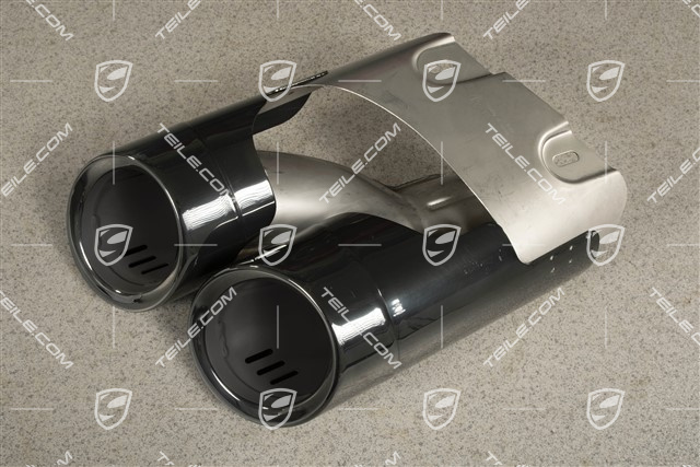 2,0L, Tail pipe, Black, L