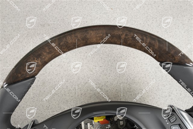 Lenkrad Multifunktion, Heizung, Waehlhebel, Schwarz, Birke-anthrazit