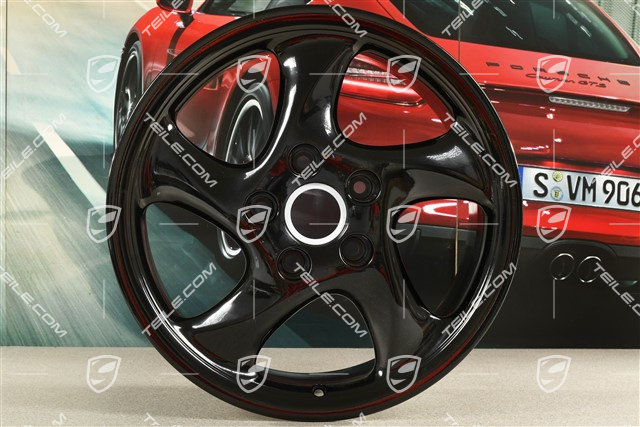 18-inch Turbo Look I wheel, 10J x 18 ET65, black high gloss