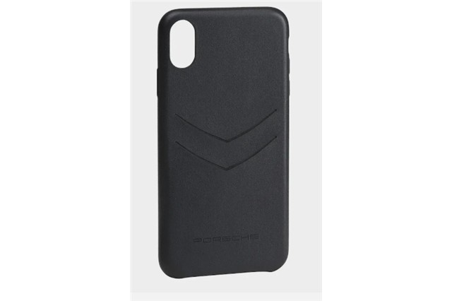 Snap on Case, iPhone XS Max, Leather, black