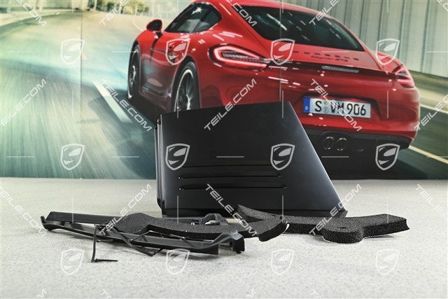Targa, Roll Bar trim, lateral, Black matte, L