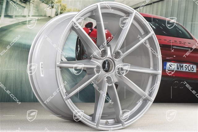 20+21" Felgensatz Carrera S, Felgen: vorne 8,5J x 20 ET53 + hinten 11,5J x 21 ET67, Brilliantchromlack