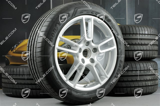 19" Sommerräder Satz "Panamera", Felgen 9J x 19 ET64 + 10,5 J x 19 ET62 + Goodyear Eagle Sommerreifen 265/45 R19 + 295/40 R19