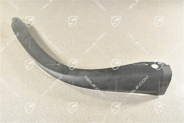 Front bumper spoiler / lower part trim, Satin Black, R