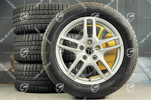 19" Cayenne Turbo Winterräder Satz, Felgen 8,5 J x 19 ET59 + Pirelli Winterreifen 265/50 R19, mit RDK Sensoren