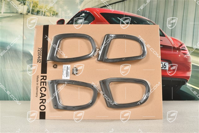 Seat belt cover / trim / rosette set, Sports Bucket seats