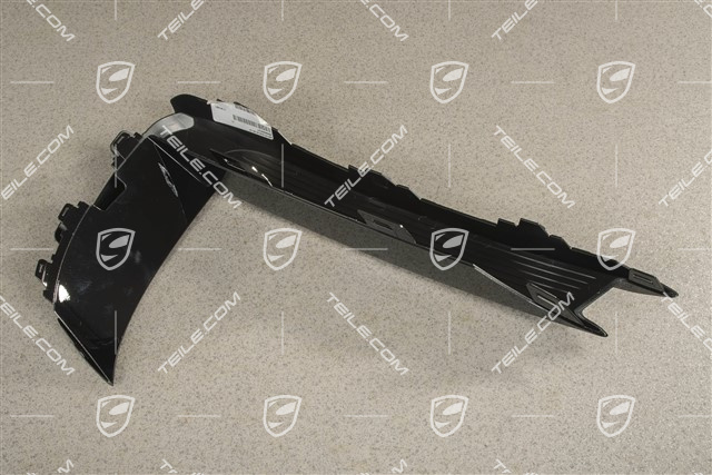 GTS / Sport Design, Front bumper lateral trim cover, Black, L
