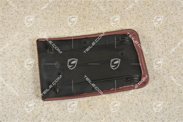 Cover Ashtray, Leatherette, Chestnut brown