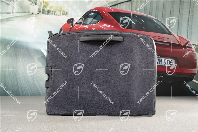 Back seat backrest, leather, metropole blue, Coupe, L