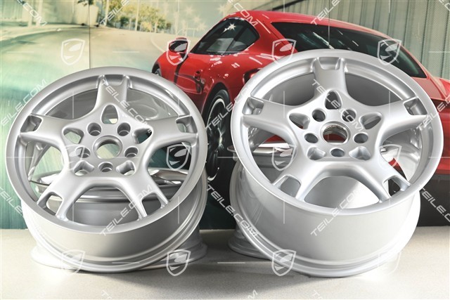 19-inch Carrera S wheel set, 8J x 19 ET57 + 11J x 19 ET67