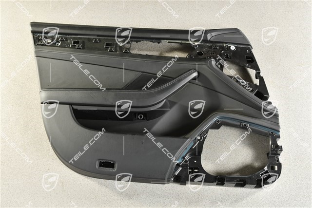 Turverkleidung, vorne, leder, Schwarz, L, (beschadigt leder)