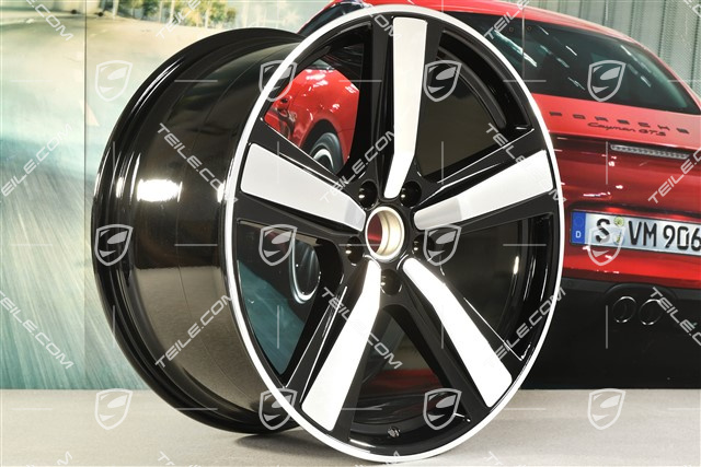 22" Felga Cayenne Exclusive Design Sport, 11,5J x 22 ET52, czarny wysoki połysk