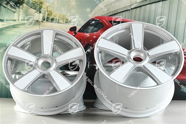 20+21" Sport Classic wheel rim set, 9,5J x 20 ET44 + 12J x 21 ET70, white