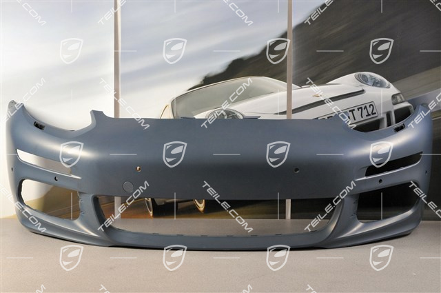 Front bumper, with headlight washer system and PDC sensors Front bumper, with headlight washer system and PDC sensors