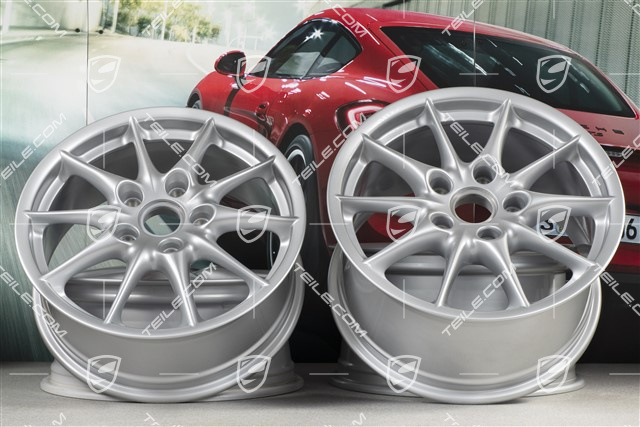 17" Komplet felg Carrera II mod. 2002, 7J x 17 ET50 + 9J x 17 ET55