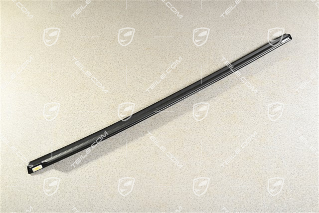 Rear door moulding, Glossy Black, L