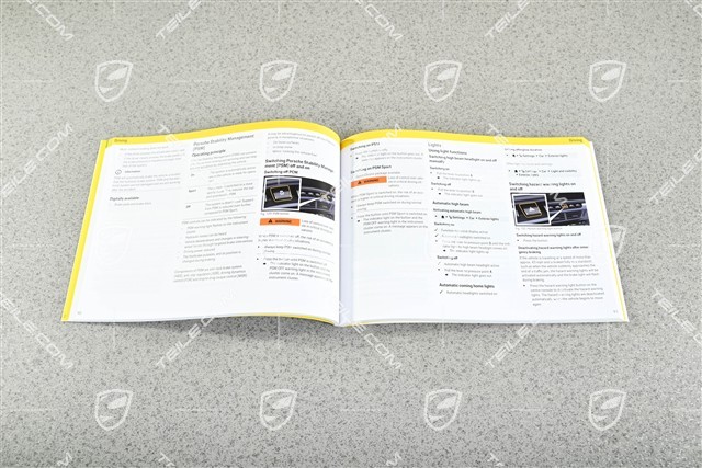 Porsche 911 992.2 Carrera/GTS Driver's Manual/Operating Instructions, English